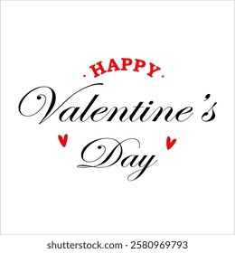 happy valentines day template. happy valentine's day vector illustration on white background.