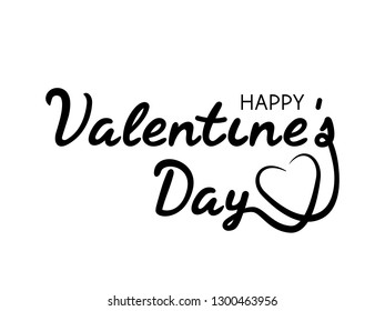 Happy Valentine's Day text
