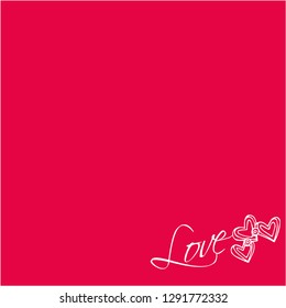 Happy Valentine's Day Text Background with hearts
