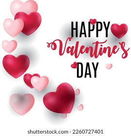 Happy Valentine's Day Text and Background