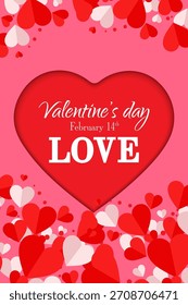 Feliz día de San Valentín Texto de fondo