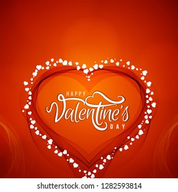 Happy Valentine's Day text design background