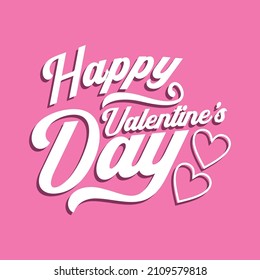 Happy Valentines Day, text design vector, good for screen printing t-shirts, sweaters, hats and also suitable for greeting cards