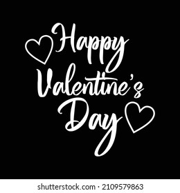 Alles Gute zum Valentinstag, Textdesign-Vektorgrafik, gut für den Siebdruck von T-Shirts, Pullover, Hüte und auch für Grußkarten geeignet