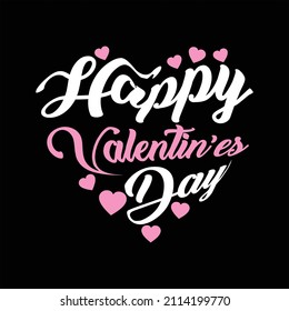 Happy Valentines Day, text design vector, good for screen printing t-shirts, sweaters, hats and also suitable for greeting cards