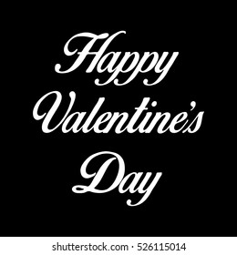 Happy Valentine's Day. Text design
