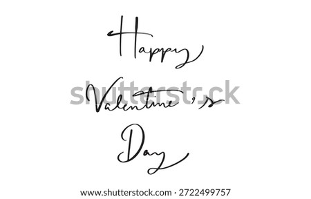 Happy valentine's day text font calligraphy hand written lettering script black color object icon happy valentine 's day 14 fourteen day date february month love heart banner poster event valentine 