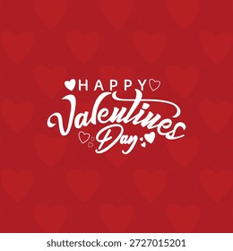 Feliz Día De San Valentín Vector de texto - Letras Feliz Día de San Valentín signo.