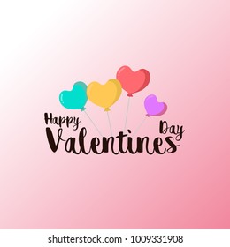 happy valentines day theme. balloon of love. pamphlets, posters, abstracts, vectors