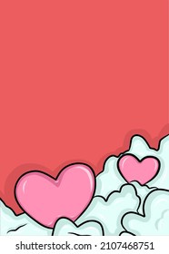 
Happy Valentine's Day, this illustrator shows a love so high it reaches the clouds