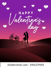 Happy Valentine's Day. This vector is suitable for your business promotion tool or the other ...
