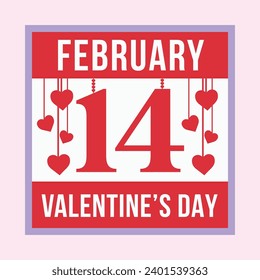 Happy Valentine's Day Tiered Tray Illustration For Print and Cut