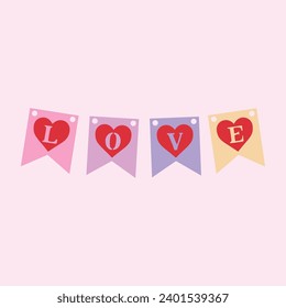 Happy Valentine's Day Tiered Tray Illustration For Print and Cut