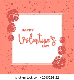 Happy Valentine's Day. Trendy abstract art templates with typography, heart, dots. Set of flat backgrounds for social media, stories, banners, greeting cards, poster, greeting card, header for website