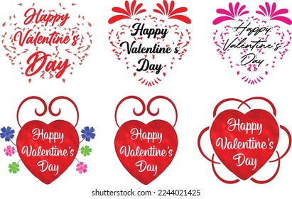 Alles Gute zum Valentinstag T-Shirt-Design. Valentinstag-Vektordesign.