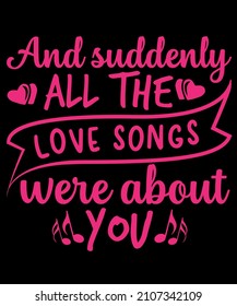 Happy Valentine's day t-shirt design
