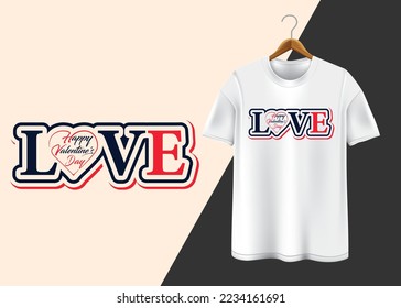 Happy Valentine's Day T-shirt design