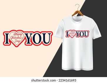 Happy Valentine's Day T-shirt design
