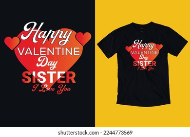 Happy Valentine's Day T-Shirt Design 