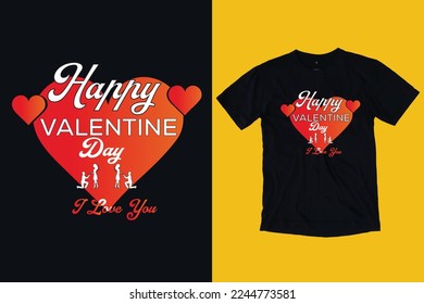 Happy Valentine's Day T-Shirt Design 