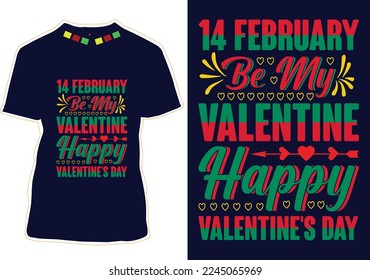 Happy Valentine's day t-shirt design