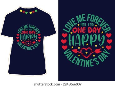 Happy Valentine's day t-shirt design