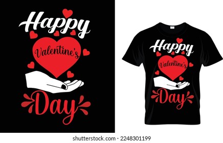 HAPPY VALENTINE'S DAY T-SHIRT DESIGN.