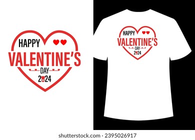 Happy Valentine's Day T-Shirt Design, typography t-shirt Design Bundle  Vector White