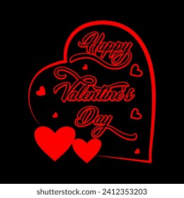 Happy valentine's day t-shirt design, valentine's day background, valentines day lettering concept