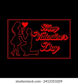Happy valentine's day t-shirt design, valentine's day background, valentines day lettering concept