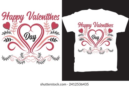 Happy Valentines Day T-shirt Design