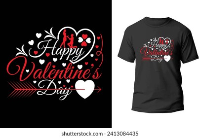 Happy valentine's day t-shirt design