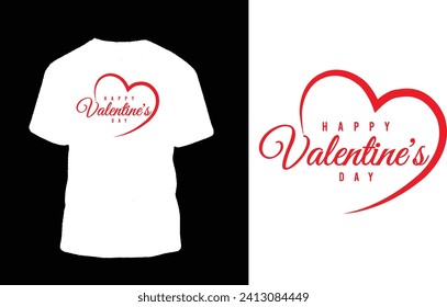 Happy valentine's day t-shirt design