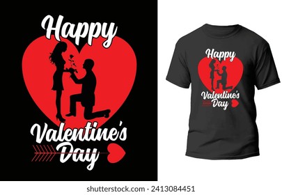 Happy valentine's day t-shirt design