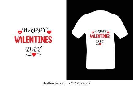 Happy Valentine's day t-shirt design.