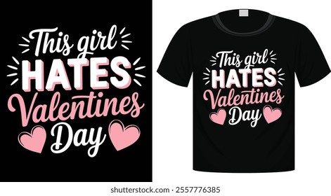 Happy Valentine's Day T-Shirt Design, Ready For Print