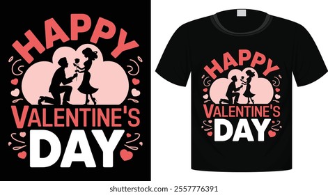Happy Valentine's Day T-Shirt Design, Ready For Print