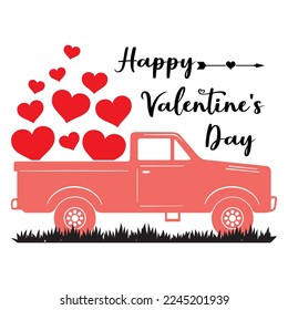 happy valentine's day t-shirt print template