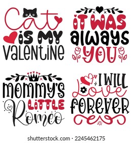 Happy Valentines Day T-shirt And SVG Design Bundle, Valentine SVG Quotes Design t shirt Bundle, Vector EPS Editable Files, can you download this Design Bundle.