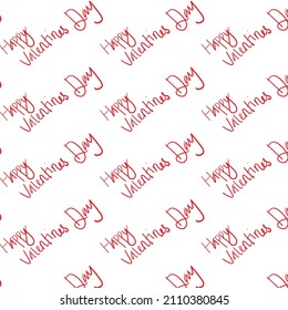 HAPPY VALENTINES DAY TYPO PATTERN VECTOR