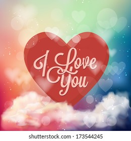 Happy Valentine's Day Typographical Background