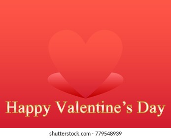 Happy Valentine's Day Typographical Romantic Design Elements. Design Concept For Placards, Banners, Presentations, Reports, Card And Wallpaper.Vector Illustration. Eps 10.