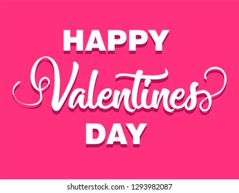 Happy Valentine's day typography