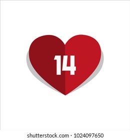 Happy valentine's day. Typography. Calligraphy. 14 february
