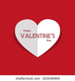 Happy valentine's day. typography. calligraphy