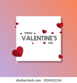 Happy valentine's day. typography. calligraphy