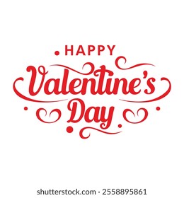 Happy Valentine's Day Typography Calligraphy Designs for Creative Projects