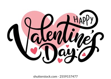 Happy Valentine's Day Typography Calligraphy Designs for Creative Projects