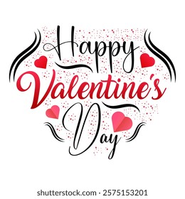 Happy valentines day Typography design. valentines day t shirt design. valentines day calligraphy text. Happy valentines day greeting.  valentine calligraphy text on the background for t shirt design