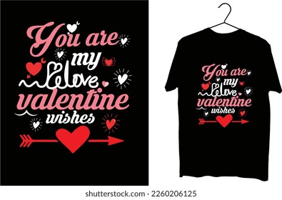 happy Valentine's day typography graphics t shirt desing. If you want gift  this Happy Valentine's Day Design for your father , they would be very happy.
